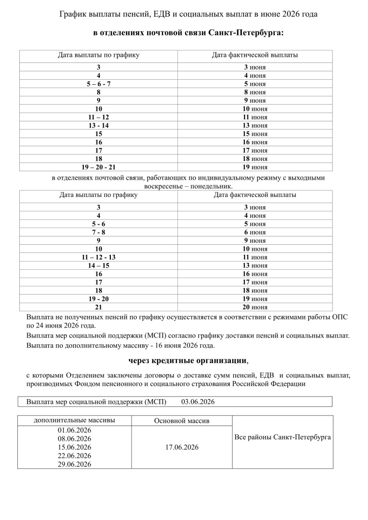 Графикj выплаты пенсий, ЕДВ и иных социальных выплат в июне 2026 в СПб jpg.jpg
